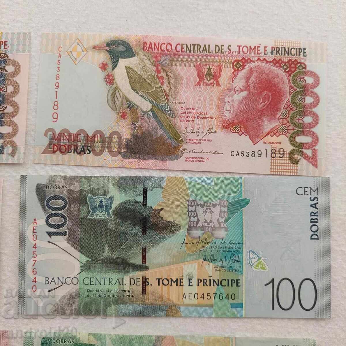 Доставка на Банкноти Сао Томе и Принсипи - 8 броя UNC