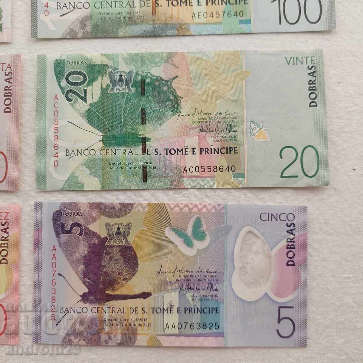Банкноти Сао Томе и Принсипи - 8 броя UNC - 6