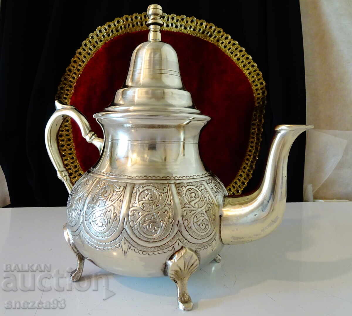 Kettle, Hadj Bennani metal-silver, Morocco with price 26.00 BGN | € 13.29 Kettle, Hadj Bennani metal-silver, Morocco with price 26.00 BGN | € 13.29