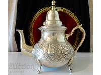 Kettle, Hadj Bennani metal-silver, Morocco