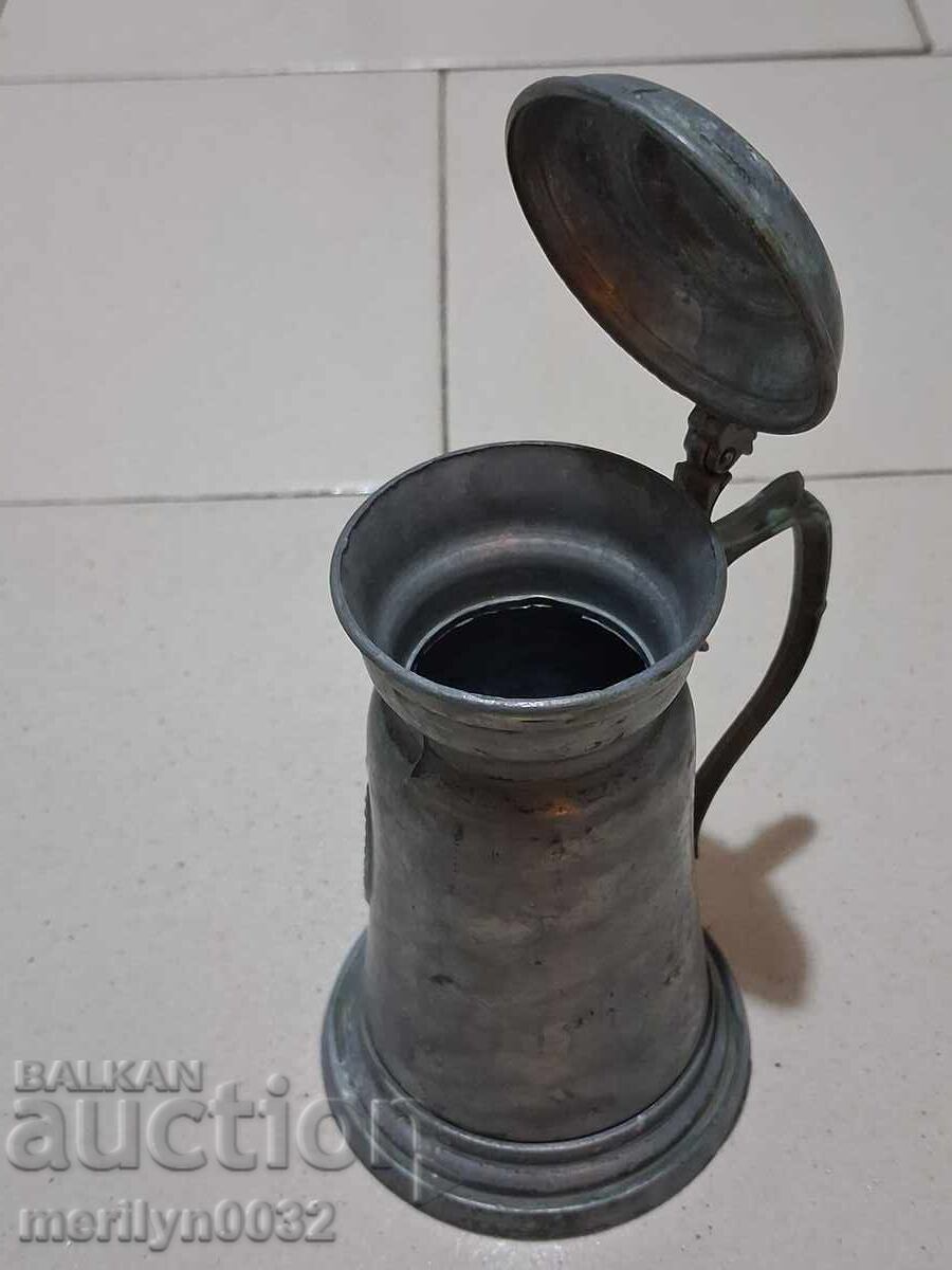 Calena can, half-liter mug with a coat of arms, glass - 5