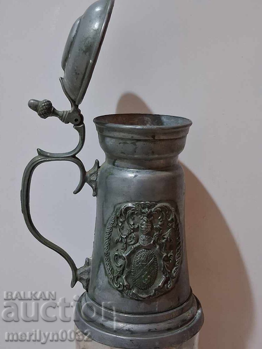 Calena can, half-liter mug with a coat of arms, glass - 6