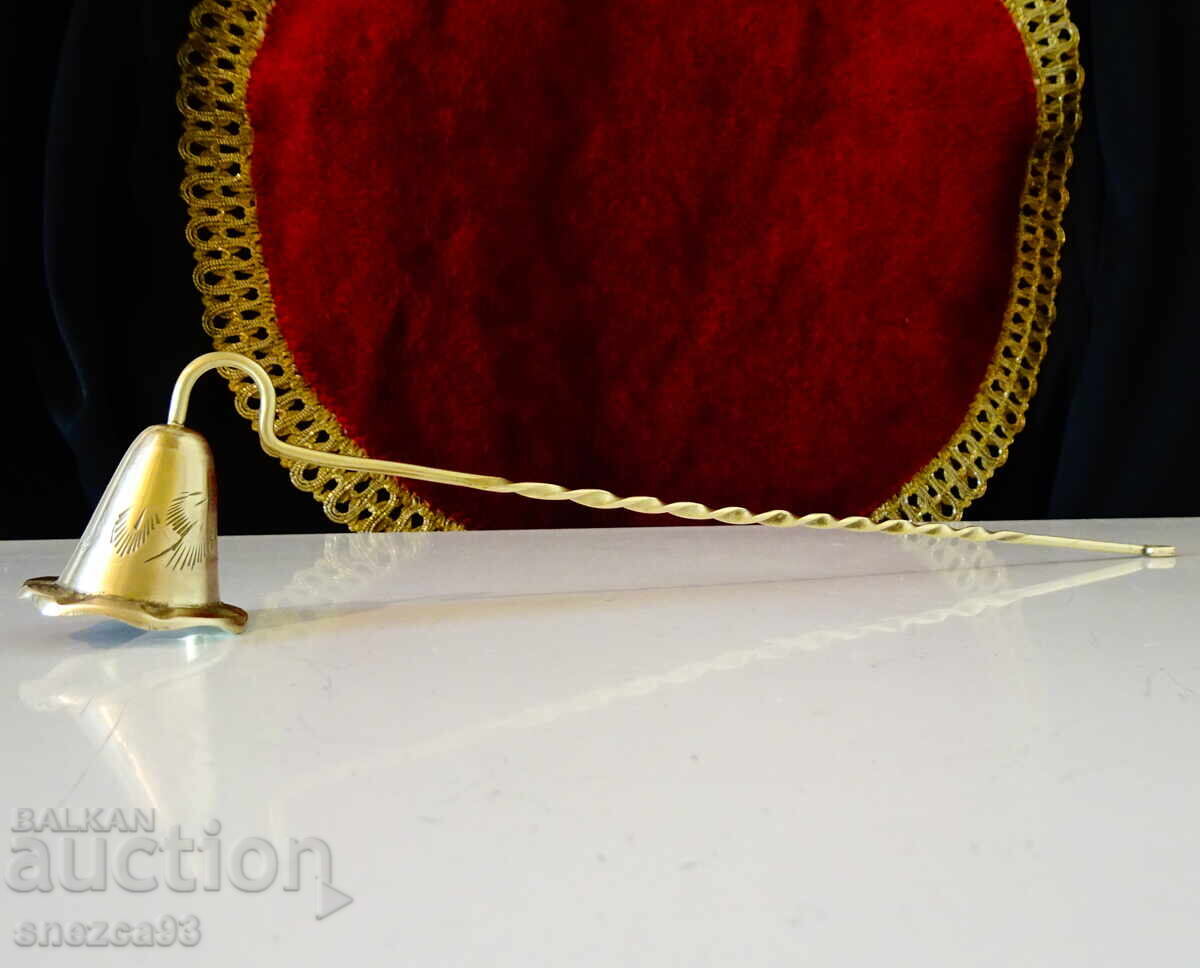 Bronze candle snuffer 26 cm, embossed - 5 Bronze candle snuffer 26 cm, embossed - 5