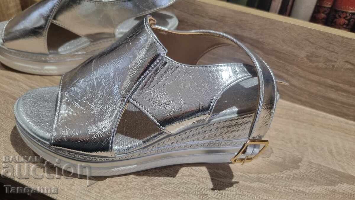 Sandals, size 37 with price 17.00 BGN | € 8.69