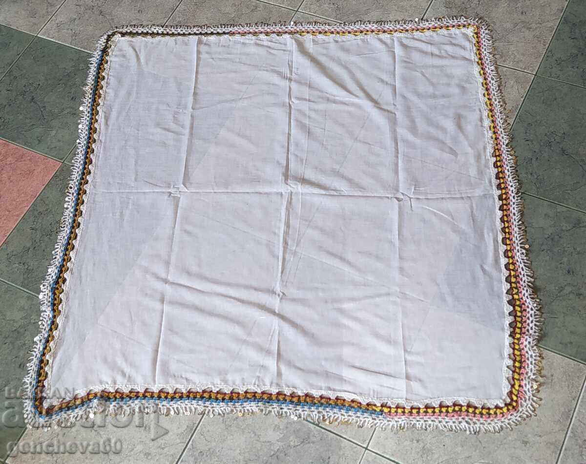 Large headscarf, head wrap with metal sequins, Traditional Costume - 7