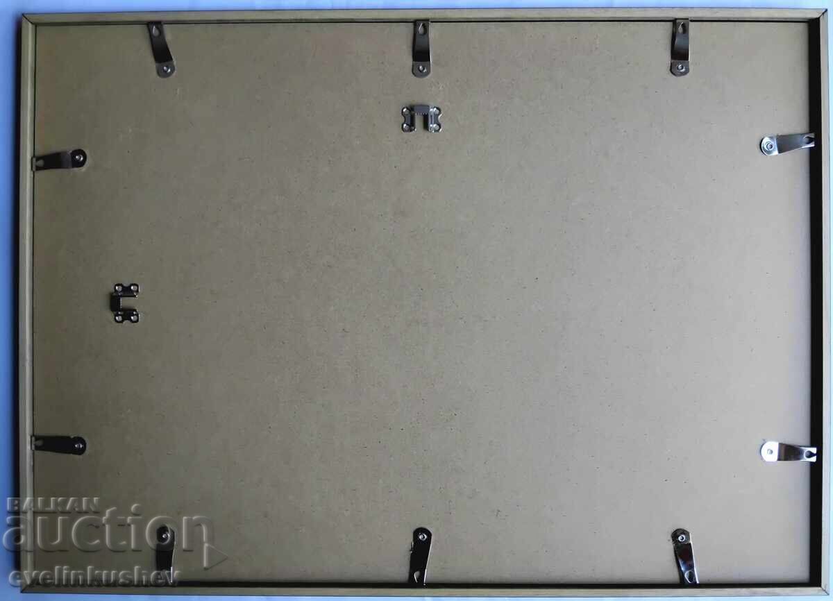 Acuarelă veche de maestru pictată cu acuarele pe carton - 7 Acuarelă veche de maestru pictată cu acuarele pe carton - 7