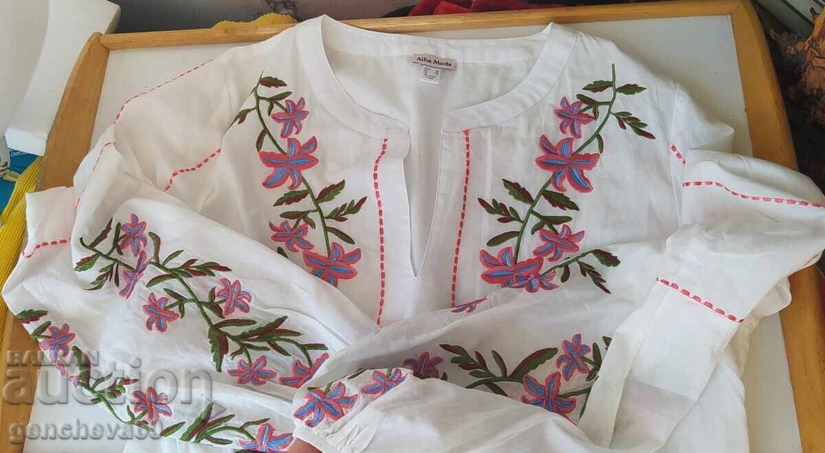 Auction  Shirt with embroidered sleeves