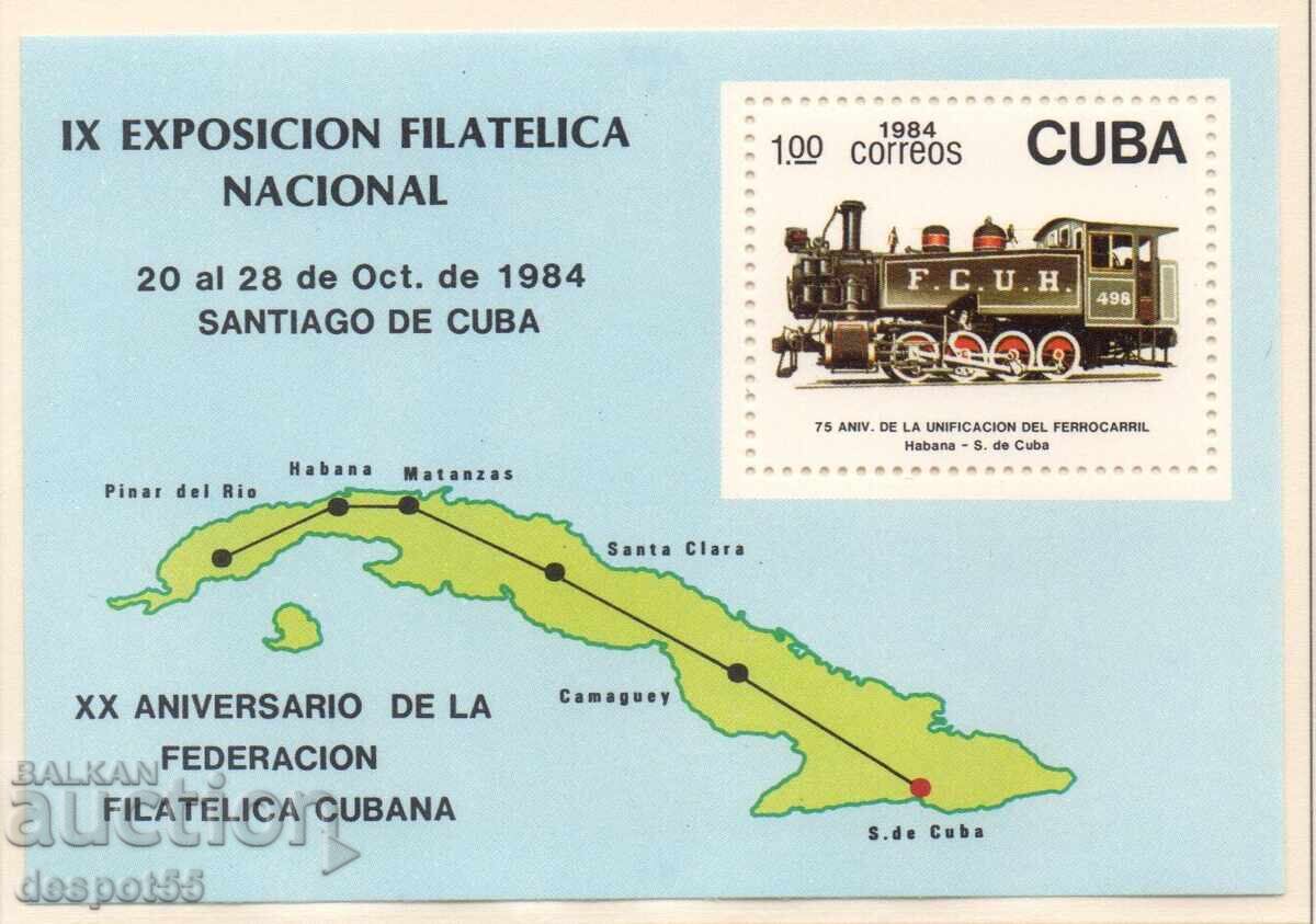 1984. Cuba. Aniversări jubiliare. Bloc