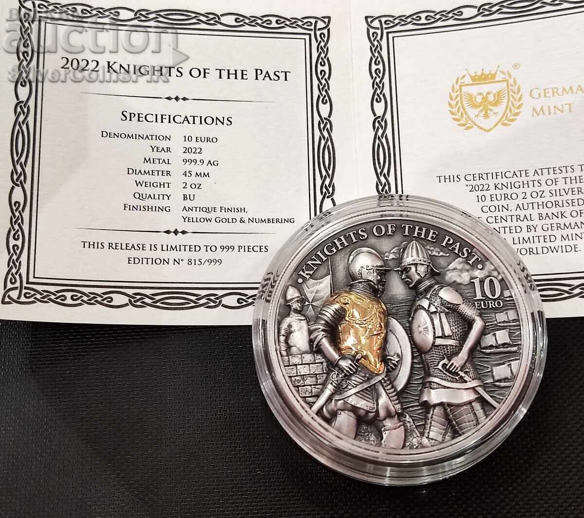 Silver 2 oz Knights of the Past 2022 Malta with price 670.00 BGN | € 342.57 Silver 2 oz Knights of the Past 2022 Malta with price 670.00 BGN | € 342.57