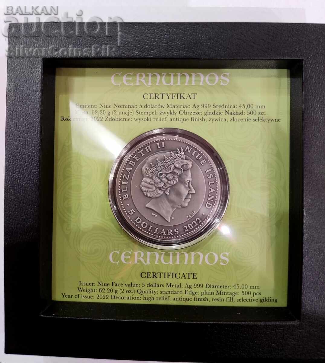 Delivery of Silver 2 oz Cernunnos Ancient Gods 5 Dollars Niue Islands Delivery of Silver 2 oz Cernunnos Ancient Gods 5 Dollars Niue Islands