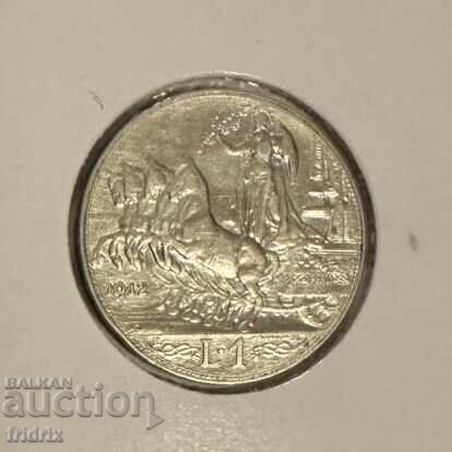Italy 1 lira 1912