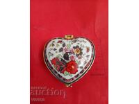 Cutie de bijuterii antic, bronz, aurire