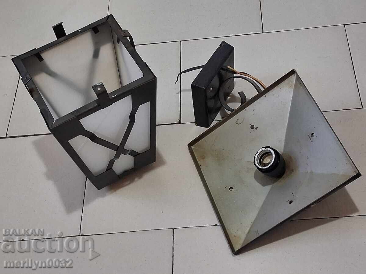 Licitație Veche lampă electrică lampă abajur candelabru NRB anii 80 Licitație Veche lampă electrică lampă abajur candelabru NRB anii 80