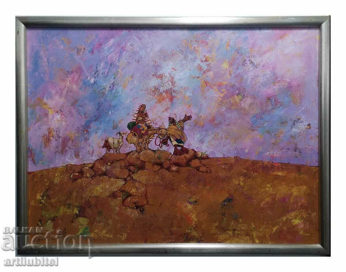 Gancho Karabajakov /1951-2021/ - large painting, 65x85 cm with price 6000.00 BGN | € 3067.75