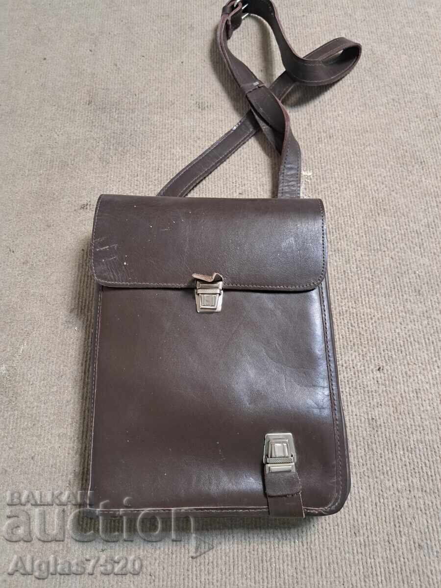 Офицерска кожена чанта/ планшета/ Офицерска кожена чанта/ планшета/