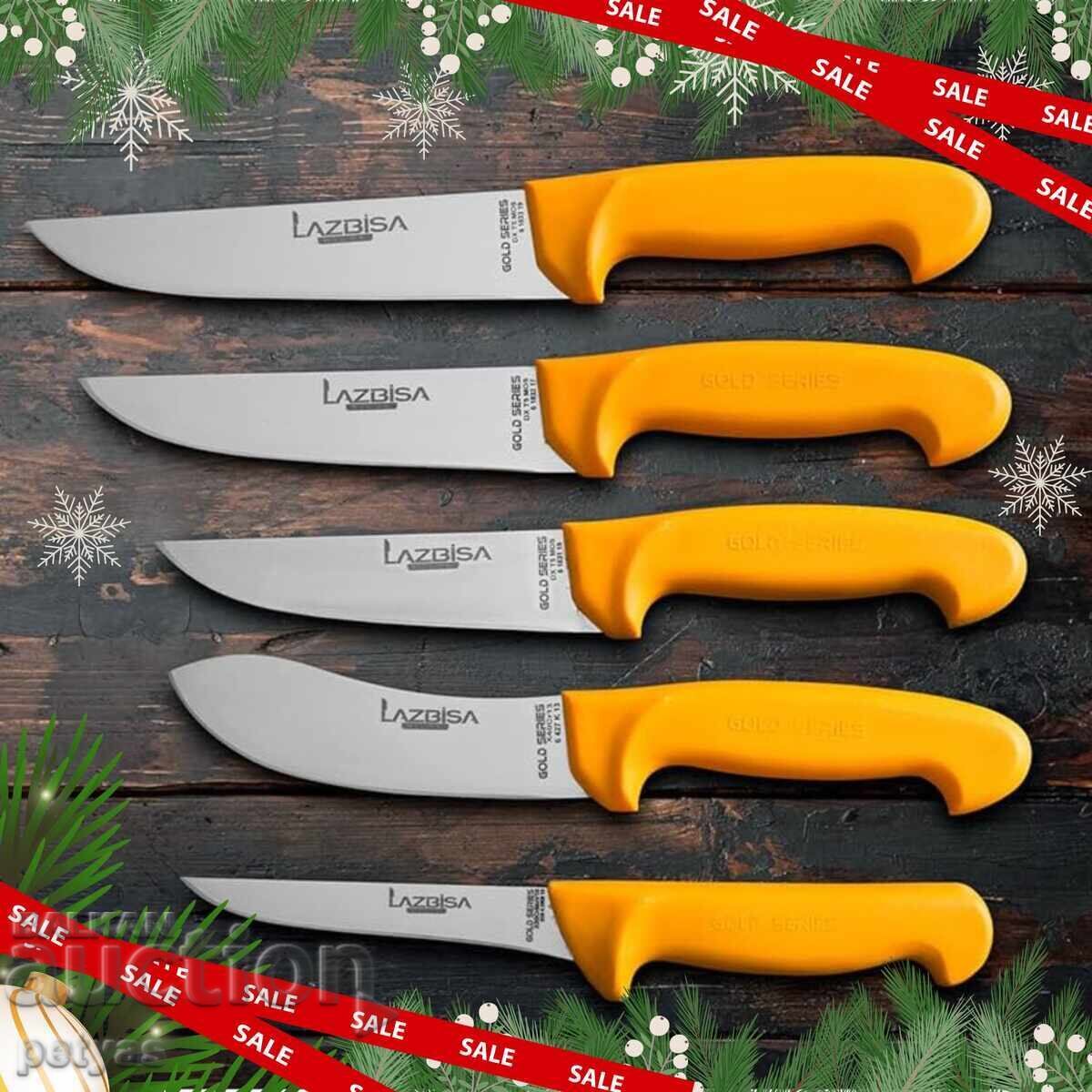 Licitație Set de 5 cutite de macelar turcesc de calitate