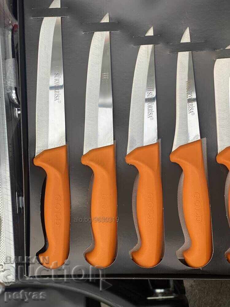 Set of 5 quality Turkish butcher knives Set of 5 quality Turkish butcher knives