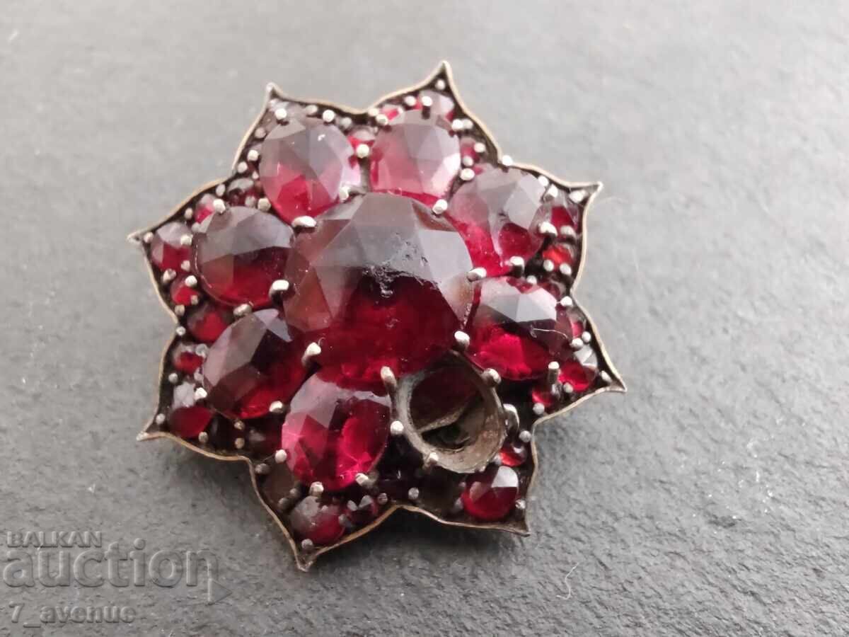 Аукцион Брошка, накит интересна, естествени камъни 22.08.25