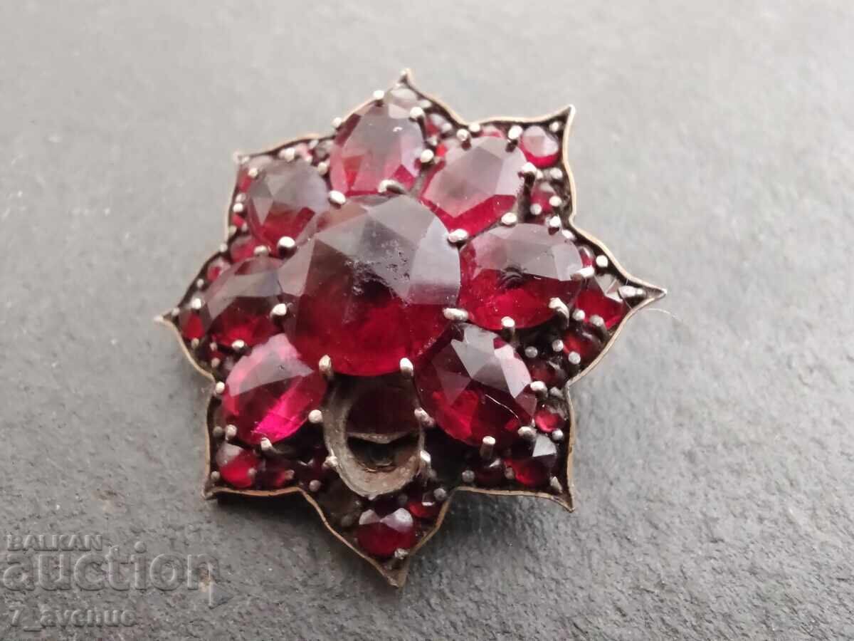 Доставка на Брошка, накит интересна, естествени камъни 22.08.25