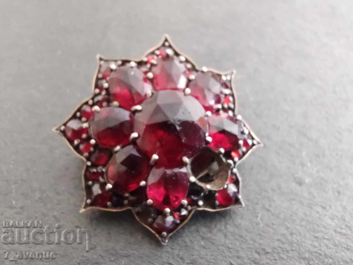 Брошка, накит интересна, естествени камъни 22.08.25 - 5