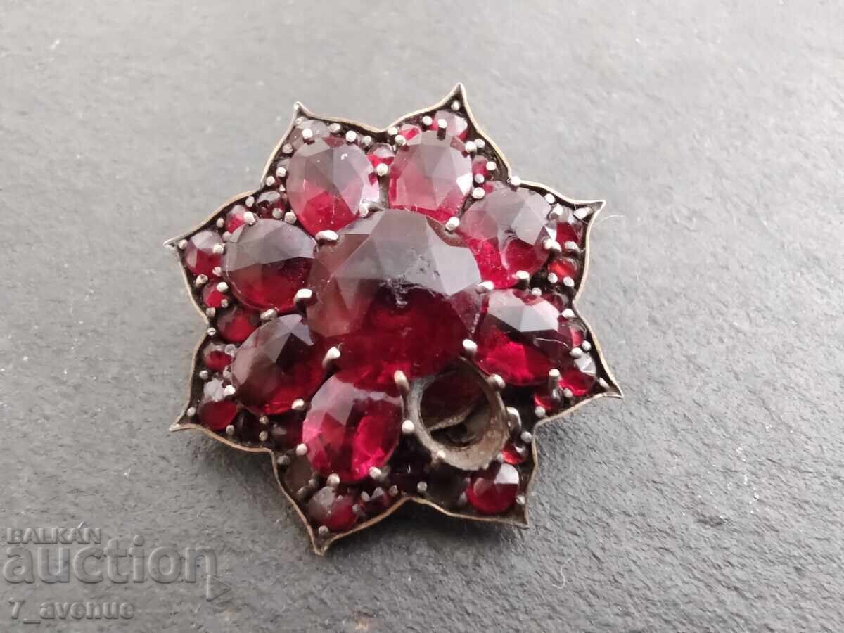 Брошка, накит интересна, естествени камъни 22.08.25 - 6