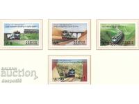 1986 Замбия. 10 г. на железопътната линия Танзания - Замбия.