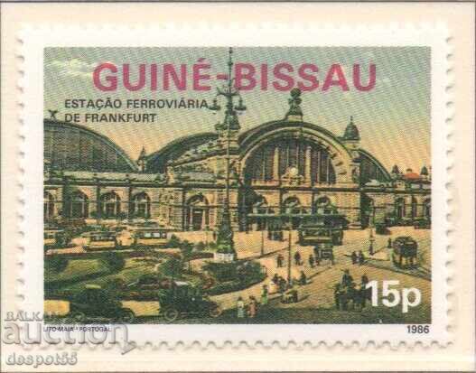 1986. Guinea-Bissau. Frankfurt Central Station 1986. Guinea-Bissau. Frankfurt Central Station