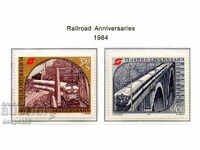1984. Австрия. История на железниците.