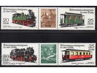 1980. GDR. Railroads - Locomotives and Passenger Train