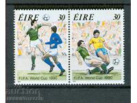 IRELAND EIRE WORLD CUP FOOTBALL 1990 - 2 x 30 MNH