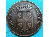 5 centesimi 1842 Ιταλία Σαρδηνία τύπου «4 κεφάλια» σπάνιο