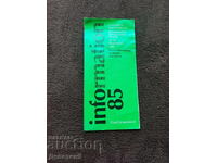 Programul "Info'85" Bournemouth, Anglia 1985