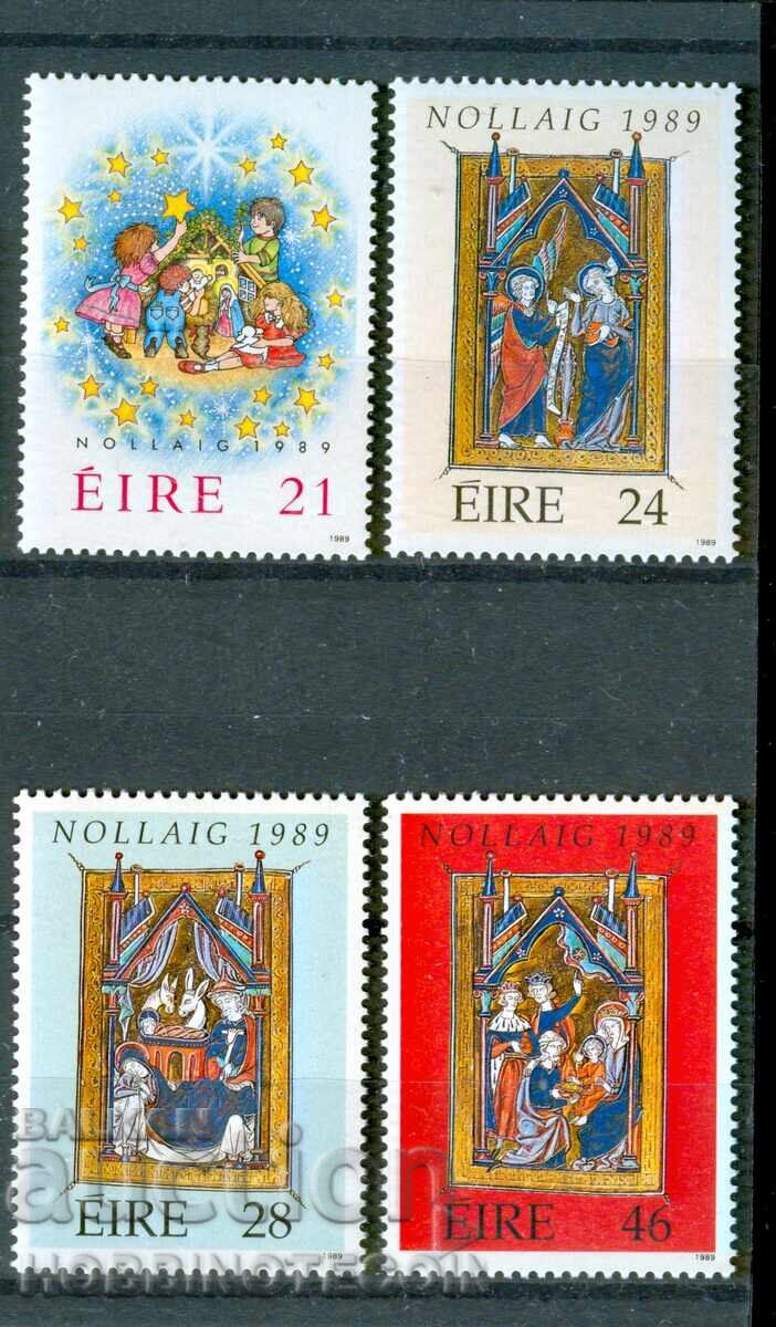 IRELAND EIRE CHRISTMAS DRAWINGS ENGRAVINGS 1989 - 21 24 28 46 MNH