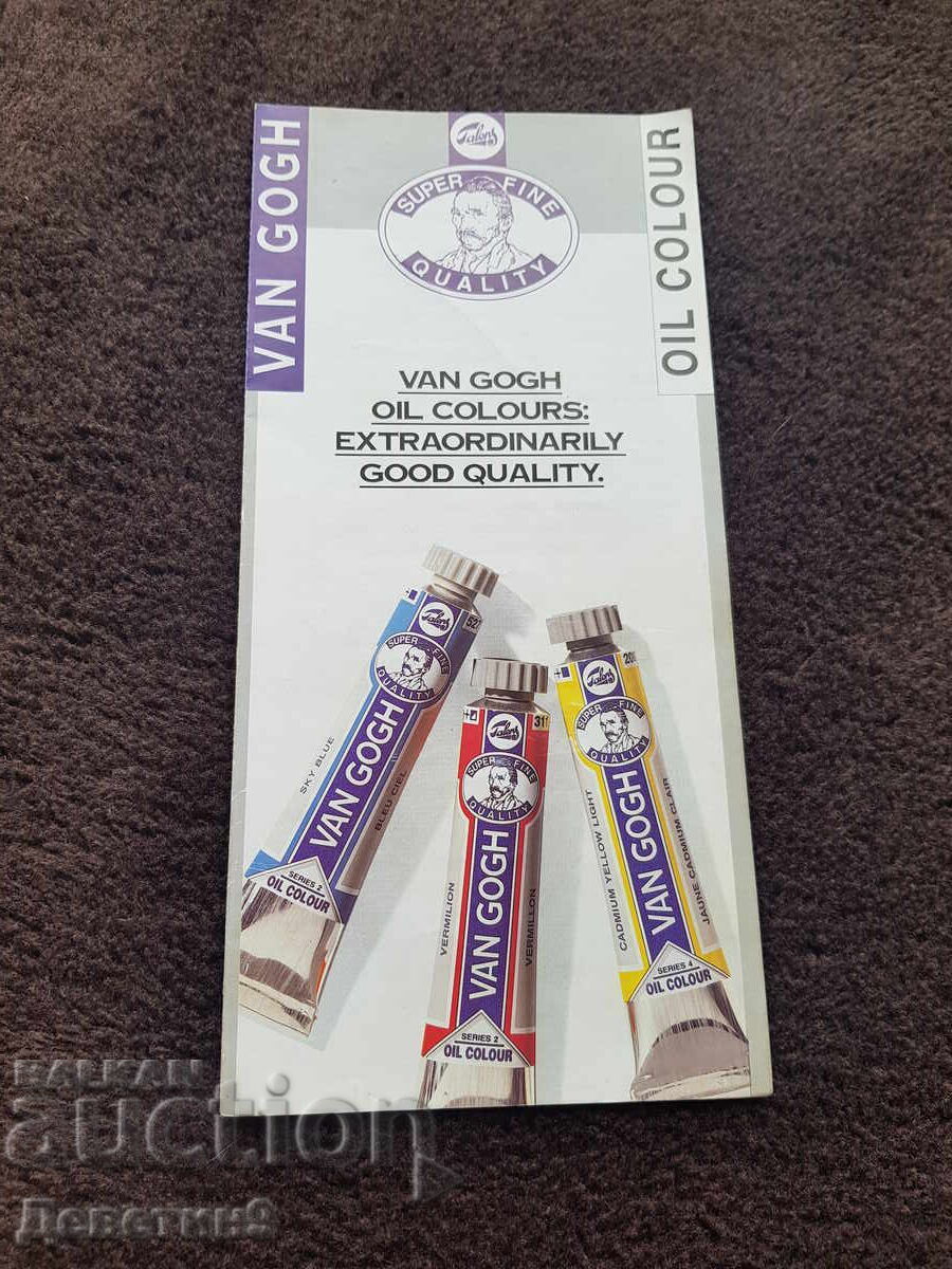 Broșură publicitară culori în ulei "Van Gogh" 94