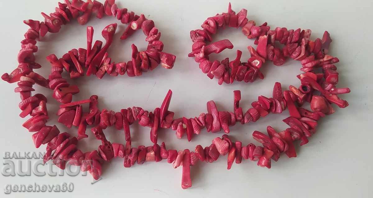 Necklace made of natural red coral - 6