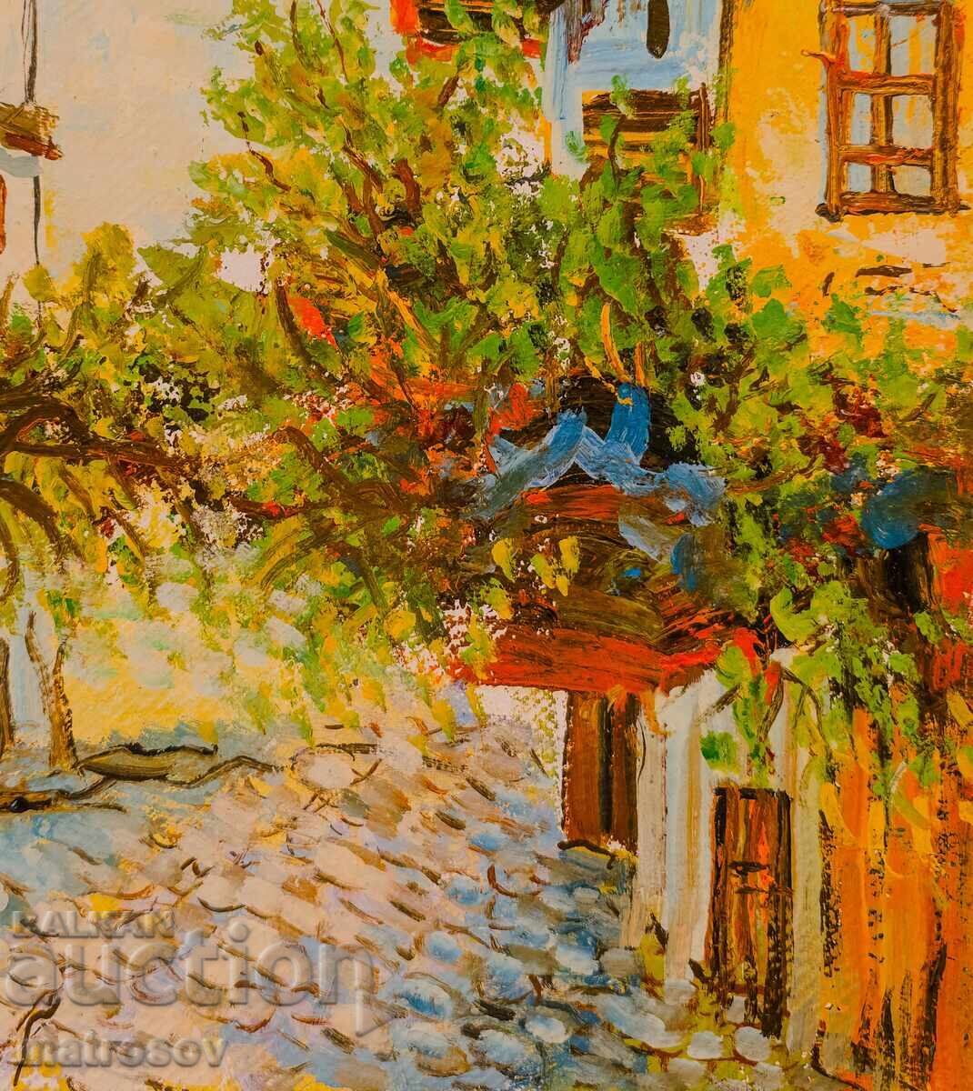 Delivery of Boris Tsanov, oil painting, landscape "Koprivshtitsa" Delivery of Boris Tsanov, oil painting, landscape "Koprivshtitsa"