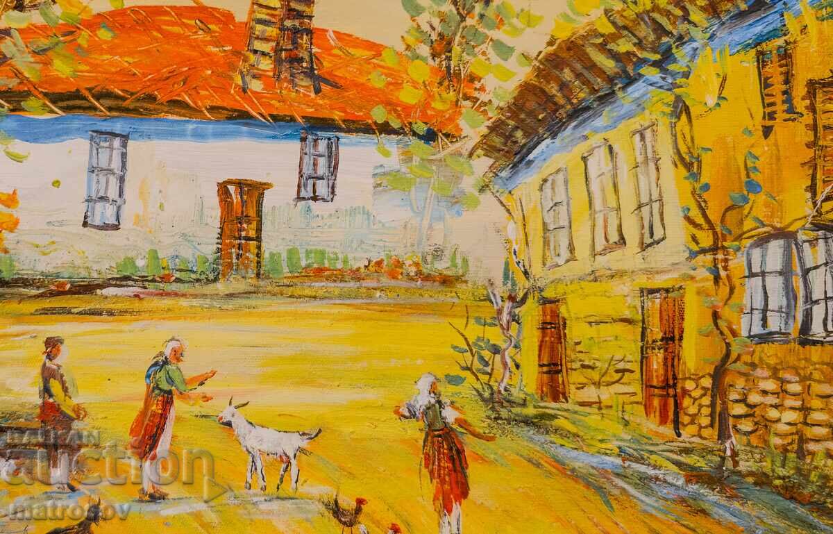 Μπορίς Τσάνοφ, ελαιογραφία, αγροτικό τοπίο - 5