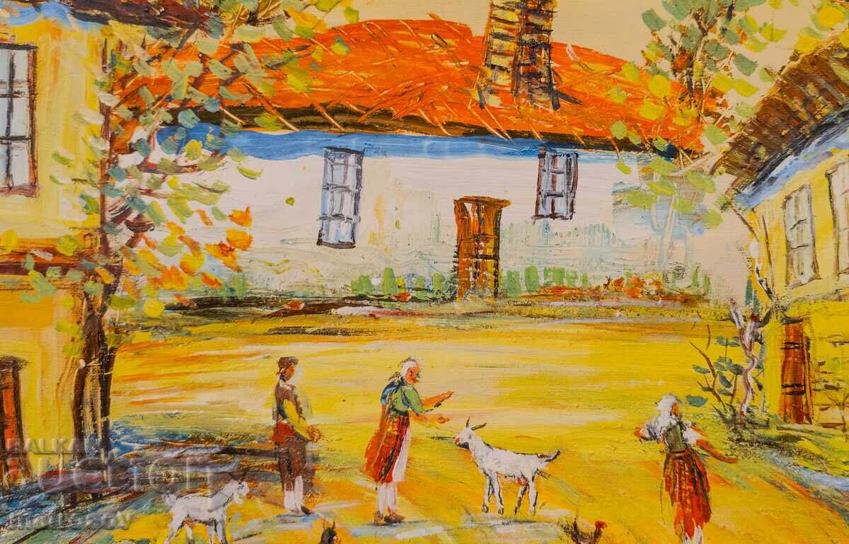 Μπορίς Τσάνοφ, ελαιογραφία, αγροτικό τοπίο - 6