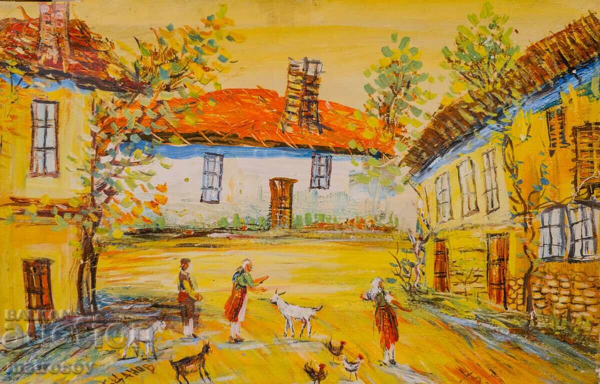 Μπορίς Τσάνοφ, ελαιογραφία, αγροτικό τοπίο