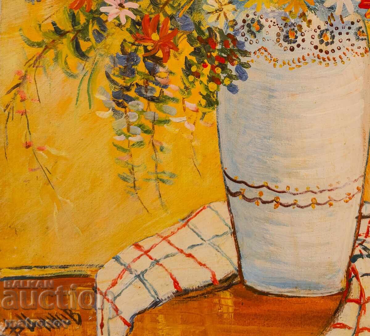 Παράδοση Μπορίς Τσάνοφ πίνακας ελαιογραφίας, νεκρή φύση