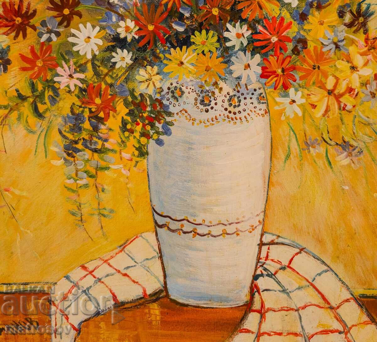 Μπορίς Τσάνοφ πίνακας ελαιογραφίας, νεκρή φύση - 5