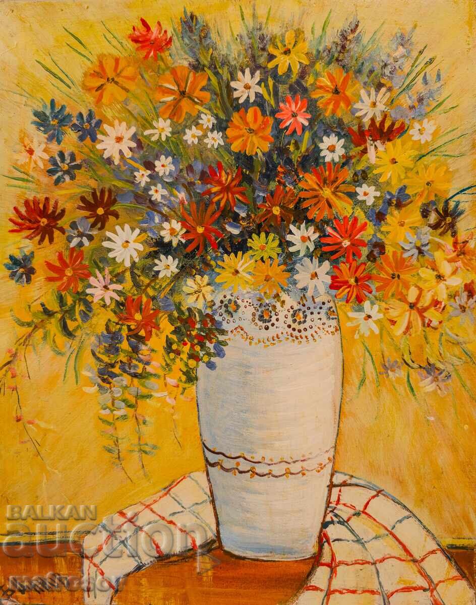 Μπορίς Τσάνοφ πίνακας ελαιογραφίας, νεκρή φύση