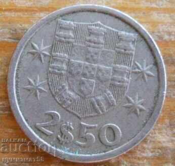 2,5 Escudos 1964 - Portugalia 2,5 Escudos 1964 - Portugalia