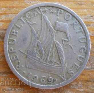 2,5 εσκούδος 1969 - Πορτογαλία με τιμή 0.60 BGN | € 0.31