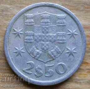 2,5 escudos 1974 - Portugalia 2,5 escudos 1974 - Portugalia