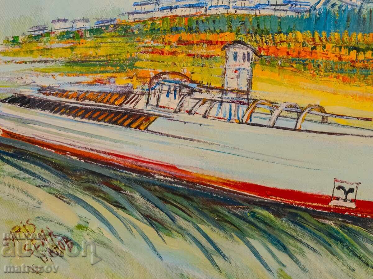 Delivery of Boris Tsanov Oil Painting, Landscape of Paris