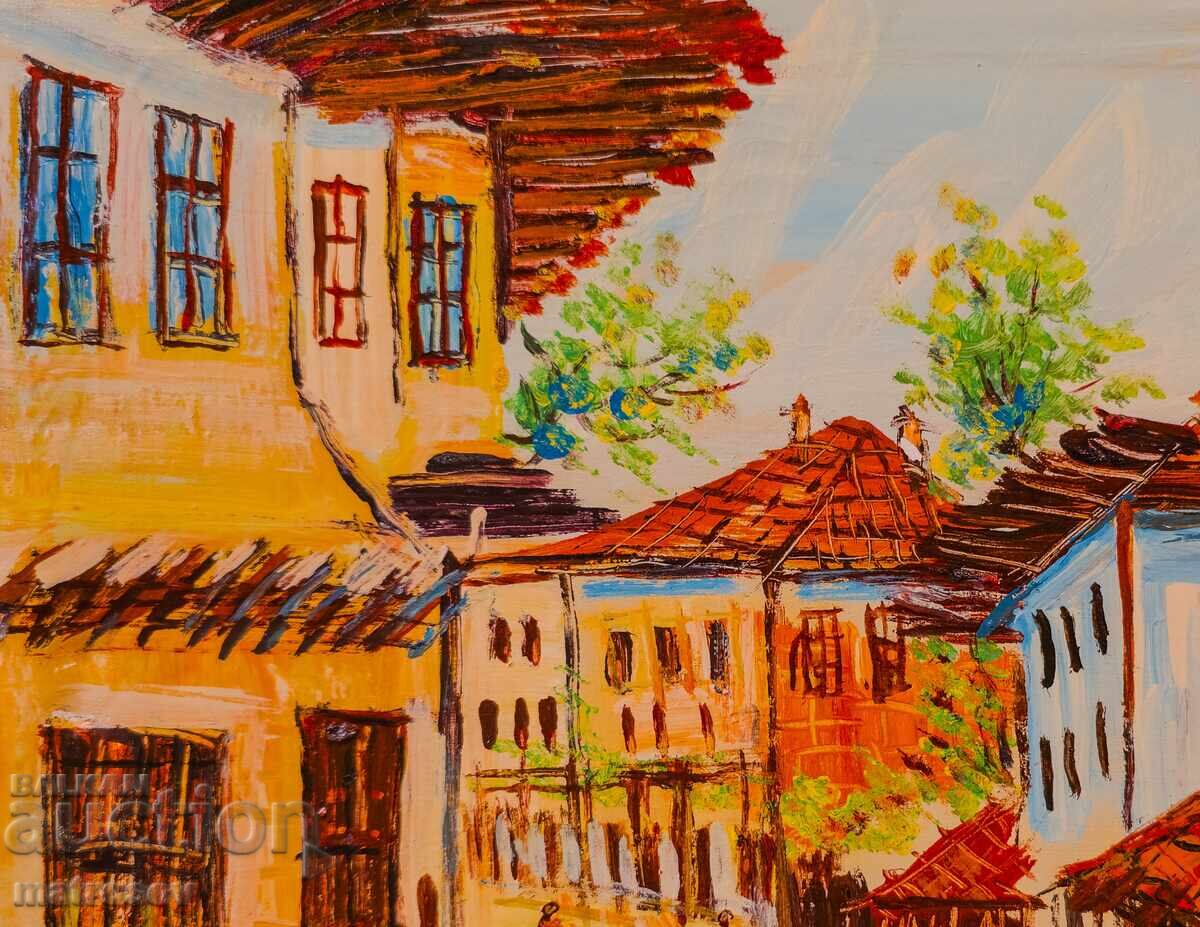 Delivery of Boris Tsanov, oil painting, rural landscape