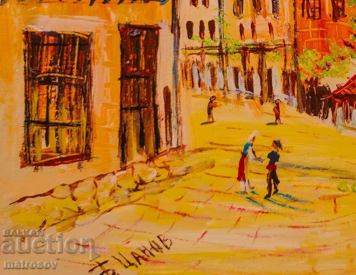 Boris Tsanov, oil painting, rural landscape - 5