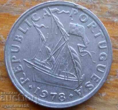 2,5 escudos 1978 - Portugalia cu preț 0.80 BGN | € 0.41 2,5 escudos 1978 - Portugalia cu preț 0.80 BGN | € 0.41
