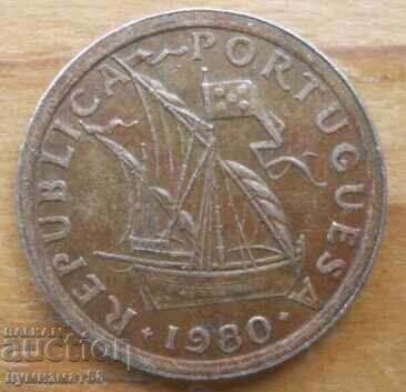 2,5 escudos 1980 - Portugalia cu preț 0.40 BGN | € 0.20